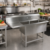 Thumbnail image #2 for John Boos Pro-Bowl 2-Compartment Freestanding Sink with Left Drainboard and 10-Inch Backsplash, 62-3/16