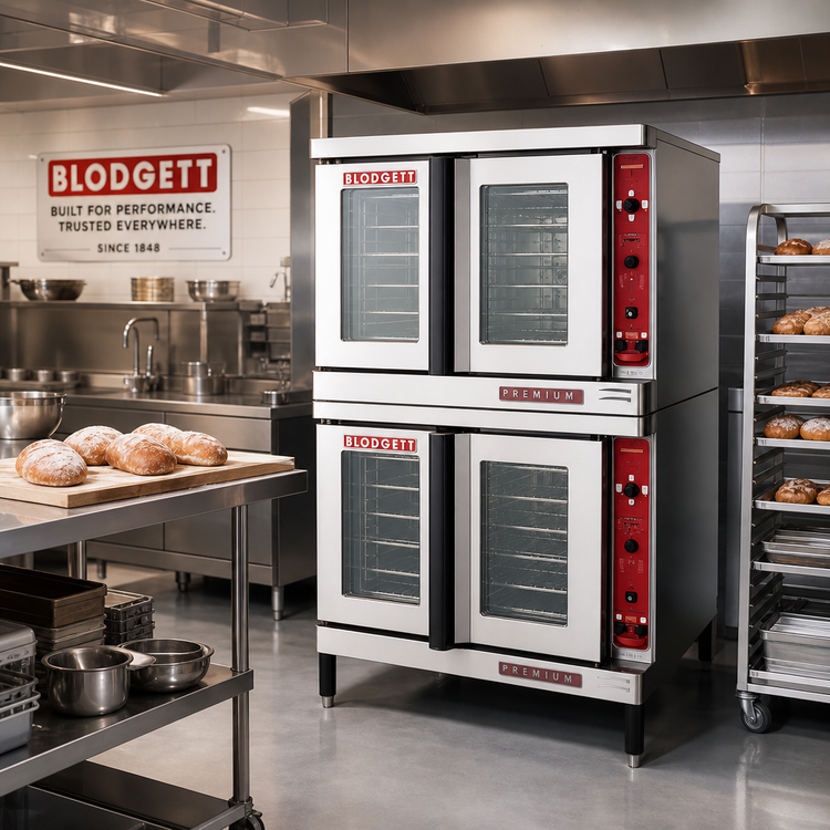 Product image #2 for Blodgett Premium Series Double-Deck Full-Size Bakery Depth Electric Convection Oven