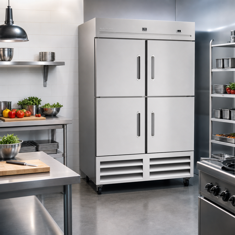 Product image #2 for Kelvinator Commercial Two-Section Reach-In Refrigerator with 4 Half Doors, 49 Cu. Ft.