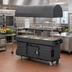 Thumbnail image #2 for Cambro CamKiosk 6-Pan-Well Mobile Food Cart with Canopy