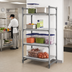 Thumbnail image #2 for Cambro Camshelving Basics Plus 4-Tier Vented Stationary Polymer Shelving Starter Unit, 24
