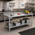 Thumbnail image #2 for Eagle Spec-Master 120-Inch x 30-Inch Stainless Steel Work Table with 4-1/2-Inch Backsplash and Adjustable Undershelf