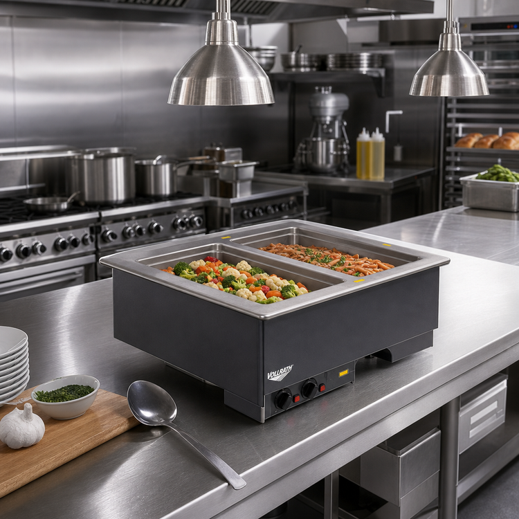 Product image #2 for Vollrath Two-Well Drop-In Electric Hot Food Well Unit, Auto-Fill, Infinite Controls, 240V