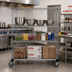 Thumbnail image #2 for Quantum Wire Enclosed Mobile Shelving Cart, 60 x 24 x 69 Inches, 1200 lb Capacity