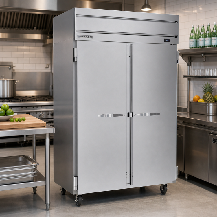 Product image #2 for Beverage-Air Horizon Series 52-Inch Wide Two-Section Reach-In Freezer, 45.2 Cu. Ft.