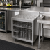 Thumbnail image #2 for John Boos Underbar Glass Rack Storage Unit with Drainboard and 3