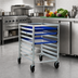 Thumbnail image #2 for New Age Mobile Undercounter Aluminum Bun Pan Rack, 8-Pan Capacity
