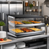 Thumbnail image #2 for Omcan Heated Countertop Pass-Through Hot Food Display Station, 4.87 Cu. Ft., 120V