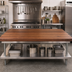 Thumbnail image #2 for John Boos Boos Block 84 Inch x 36 Inch American Black Walnut Kitchen Countertop with Varnique Finish