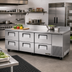 Thumbnail image #2 for True Deep Work Top Refrigerator, 3-Section, 6-Drawer, 93-1/4-Inch, Stainless Steel