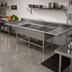 Thumbnail image #2 for John Boos Pro-Bowl 4-Compartment Stainless Steel Sink with Dual 30-Inch Drainboards, 183-1/4 Inch Overall Length