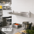Thumbnail image #2 for Eagle Group 14-Inch Double Knob Stainless Steel Shelf Bracket for Cantilevered Shelving Systems