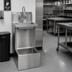 Thumbnail image #2 for Freestanding Stainless Steel Hand Sink and Floor Mop Sink Combo with 8-Inch Backsplash and Gooseneck Faucet