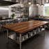 Thumbnail image #2 for Boos Block American Black Walnut Edge Grain Kitchen Countertop, 120 x 36 x 1-1/2 Inches, Varnique Finish