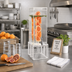 Thumbnail image #2 for Portland 3 Gallon Square Acrylic Beverage Dispenser with Infusion Chamber, Drip Tray, and Spigot, White