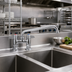 Thumbnail image #2 for Equip 4-Inch Centers Deck Mount Mixing Faucet with 10-Inch Swing Nozzle and Lever Handles
