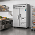 Thumbnail image #2 for Everest Refrigeration Two-Section Reach-In Refrigerator with Solid Door, Half-Door, and Drawers, 48 Cu. Ft., Top-Mounted Self-Contained