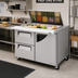 Thumbnail image #2 for Turbo Air Super Deluxe 48-1/4-Inch Wide 2-Section Mega Top Sandwich/Salad Prep Table with Flat Lid, 1 Door, 2 Drawers