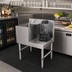 Thumbnail image #2 for John Boos Slim-Line Freestanding Underbar Blender Station with Dump Sink, 24 x 18 Inches