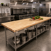 Thumbnail image #2 for Boos Block Blended Edge Grain Maple Kitchen Countertop, 132 x 25 x 1-1/2 Inch, Varnique Finish