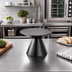 Thumbnail image #3 for Upton Collection Round Wood Buffet Pedestal, 9-Inch Diameter x 6-1/4-Inch H, Espresso