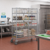 Thumbnail image #2 for Metro Super Erecta Mobile Wire Security Cage with Metroseal 3 Epoxy-Coated Finish and Microban, 65 x 27-1/4 x 68-1/2 Inches