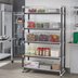Thumbnail image #2 for Cambro Camshelving Elements XTRA 5-Shelf Vented Stationary Add-On Polymer Shelving Unit, 18 x 60 x 72 Inches, Speckled Gray