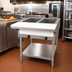Thumbnail image #2 for Omcan Stainless Steel Open Well Electric Steam Table with Cutting Board and Undershelf, 30-Inch, 2-Pan Capacity