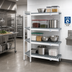 Thumbnail image #2 for Fermostock 4-Tier Corner Expansion Polymer Shelving Unit Kit, 83