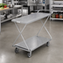Thumbnail image #3 for Channel Galvanized Stocking / Marking Truck with Handle and Solid Bottom Deck