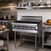 Thumbnail image #2 for Titan Heavy Duty 12-Inch Modular Split Top Gas Range Section with 1 Open Burner and 1 Hot Top, Stainless Steel