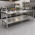 Thumbnail image #2 for Advance Tabco 18-Gauge Stainless Steel Undershelf for 132