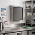 Thumbnail image #2 for Eagle Group Wall-Mount Chemical Storage Cabinet, 24 x 15 x 28 Inches, Right-Hinged Door, Stainless Steel