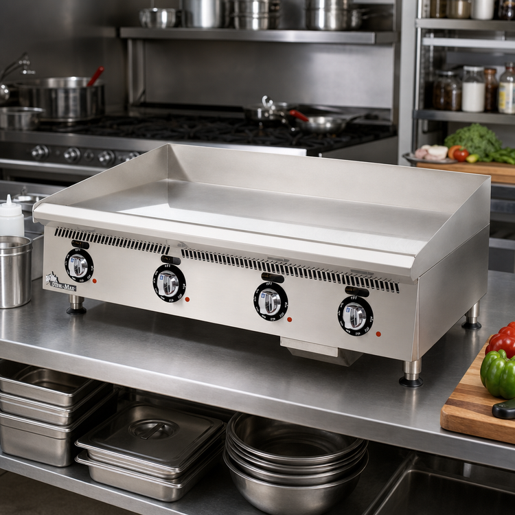 Product image #2 for Star Ultra-Max 60-Inch Countertop Gas Griddle with Chrome-Plated T1 Steel Plate