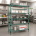Thumbnail image #2 for EagleGard Quad-Adjust 4-Tier Stationary Wire Shelving Starter Unit, 36 x 24 x 74 Inches