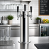 Thumbnail image #2 for Micro Matic USA 3-Faucet Air-Cooled Countertop Column Draft Beer Tower, Polished Stainless Steel