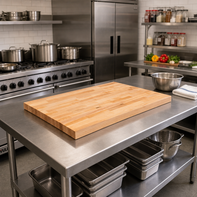 Product image #2 for John Boos Edge Grain Laminated Northern Hard Rock Maple Work Table Top, 36 x 24 x 1-1/2 Inch