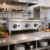 Thumbnail image #2 for Globe 36-Inch Countertop Gas Griddle with 1-Inch Smooth Steel Plate, 90,000 BTU