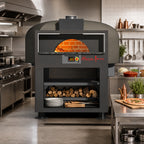 Thumbnail image #2 for Marra Forni Facade EF130W Enclosed Wood-Fired Pizza Oven with 51.18-Inch Round Brick Deck and Stationary Stand