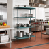 Thumbnail image #2 for Super Erecta Pro 24-Inch x 24-Inch x 74-Inch Stationary Polymer Shelving Starter Unit, 4 Shelves