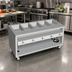 Thumbnail image #2 for Thurmaduke TEHF-74 5-Pan Mobile Electric Hot Food Unit with Open Base