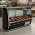 Thumbnail image #2 for Howard-McCray 32E Series 50-Inch Curved Glass Full-Service Remote Red Meat Service Case, Endless Design, LED Lighting