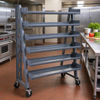 Thumbnail image #2 for Quantum TT-OT9 Open-Front Removable Tray for Tray Truck Systems, 36 x 9 x 3 In., Black Steel