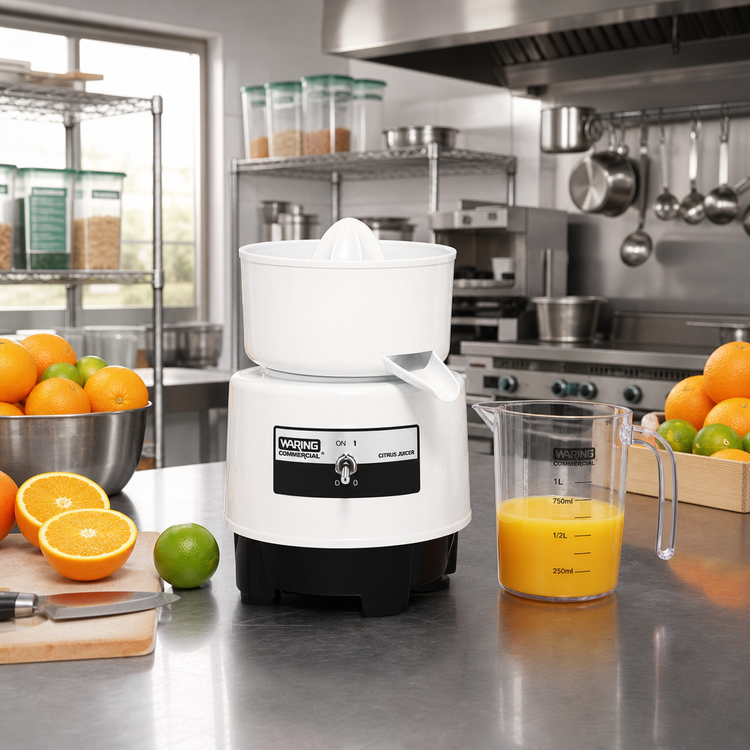 Product image #2 for Waring Commercial Compact Electric Countertop Citrus Bar Juicer with 1-Liter Serving Container