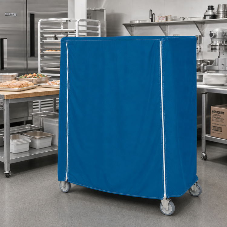 Product image #2 for Metro Mariner Blue Uncoated Nylon Queen Mary & Banquet Cart Cover