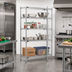Thumbnail image #2 for Eagle Group 5-Tier Wire Shelving Starter Unit, 48 x 18 x 74 Inches, Chrome-Plated