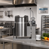 Thumbnail image #2 for Cleveland Range 12-Gallon Countertop Self-Contained Tilting Electric Steam-Jacketed Kettle with Gear Box