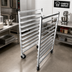 Thumbnail image #3 for Full-Size Mobile Aluminum Side-Load Pan Rack, 9-Pan Capacity