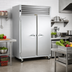 Thumbnail image #2 for Dealer's Choice 2-Section Reach-In Freezer with Full-Height Solid Doors, Self-Contained, 115V