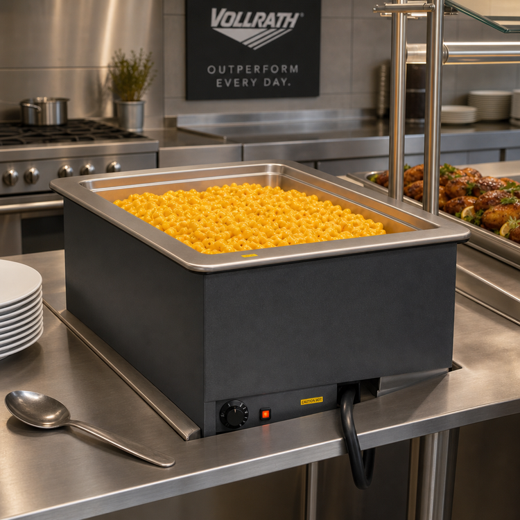 Product image #2 for Vollrath Drop-In Electric Hot Food Well, 1 Full-Size Insulated Well, Thermostatic, With Drain, 240V